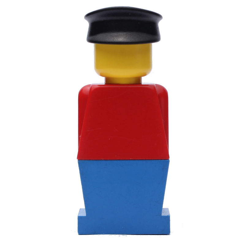 Lego LEGOLAND Red Torso, Blue Legs, Black Hat