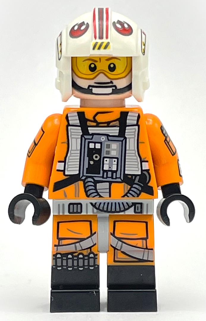 Lego Luke Skywalker, Orange Rebel Pilot Outfit, Arm Print