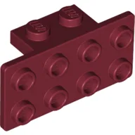Bracket 1 x 2 - 2 x 4 / Dark Red