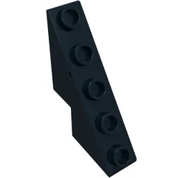Brick Sloped 53° 3 x 1 x 3 1/3 with Studs on Slope / Black