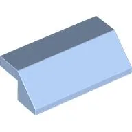 Brick Sloped 45° 2 x 4 with 2/3 Inverted Cutout and no Studs / Bright Light Blue