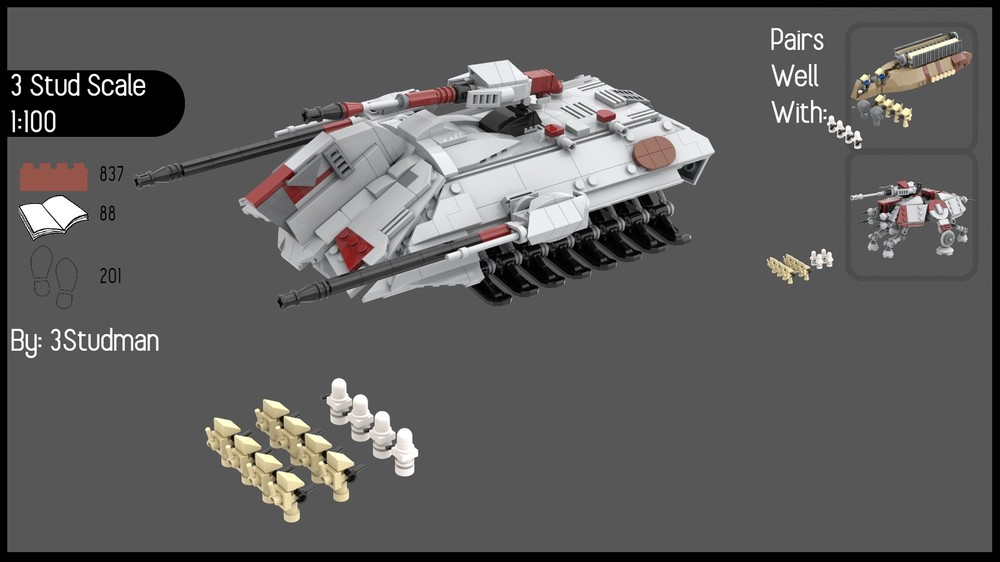 Lego 3 Stud Scale UT-AT