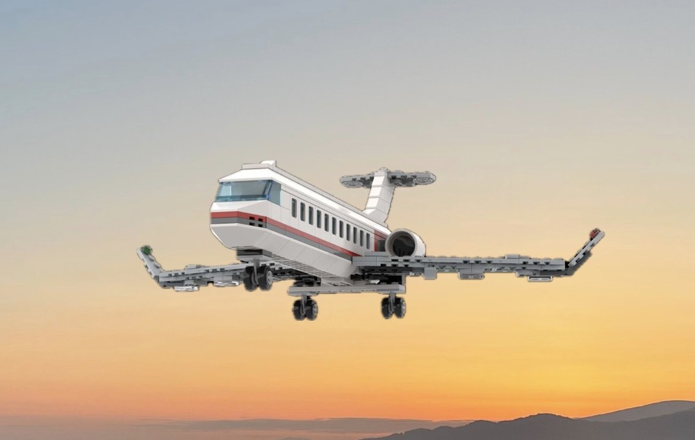 Lego Private / Regional Jet (90s style LEGO plane)