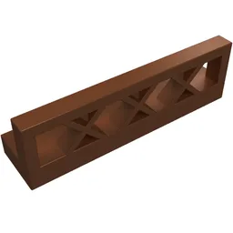 Fence Lattice 1 x 4 x 1 / Reddish Brown