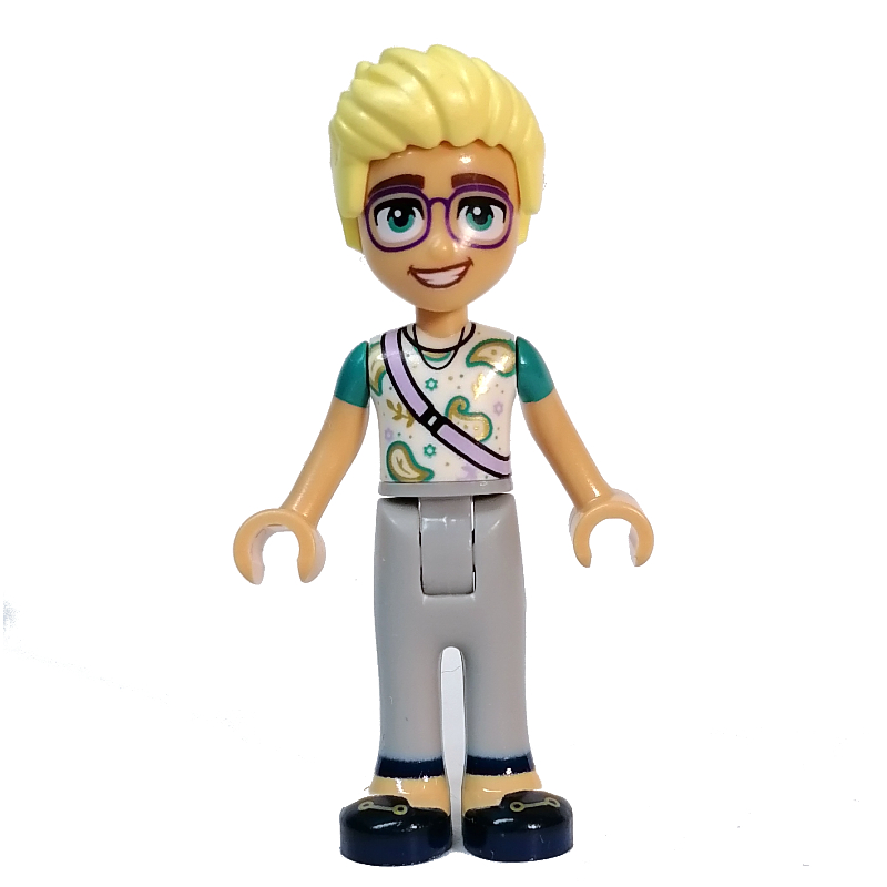 Lego Olly - White Top, Light Bluish Grey Pants