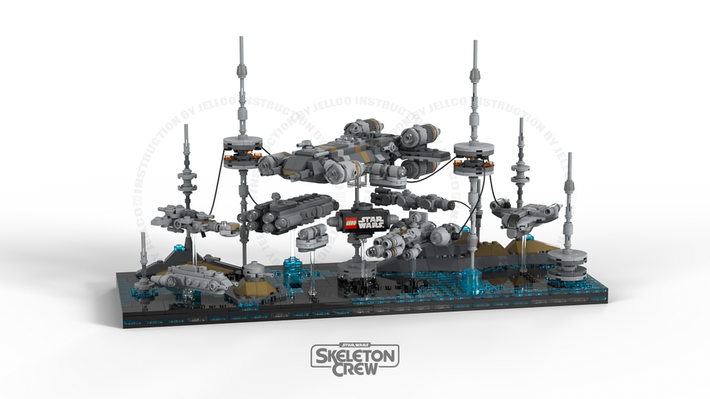 Lego Micro Diorama : Starport Borgo