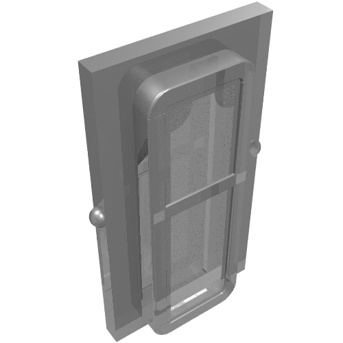 Lego Glass for Train Window 1 x 2 x 3 / Trans-Brown
