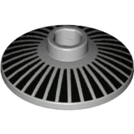 Dish 2 x 2 Inverted [Radar] with Black Stripes / Radiant Print