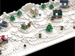 Tiny Winter Village Display