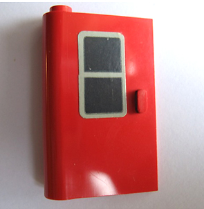 Lego Door 1 x 3 x 4 Left with Black Window Pattern (Sticker) - Set 164