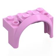 Lego Wheel Arch, Mudguard 4 x 2 x 2 1/2 / Bright Pink