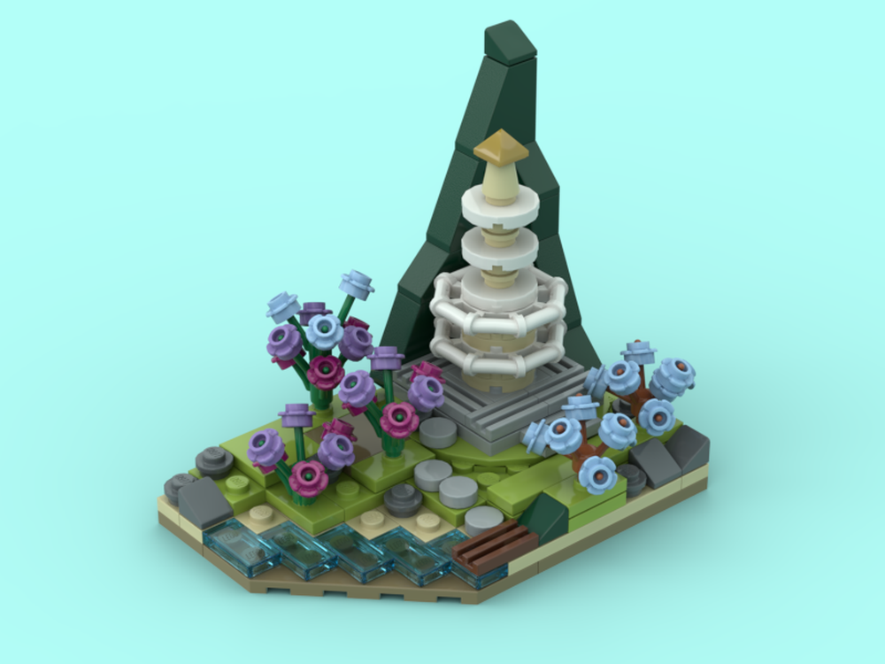 Lego Ancient Temple landscape