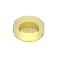 Tile Round 1 x 1 / Trans-Yellow