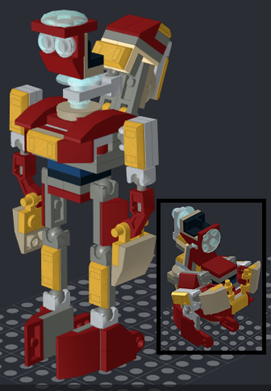 Lego Monster transformer from LEGO Marvel set 76203: Ironman Mech armor