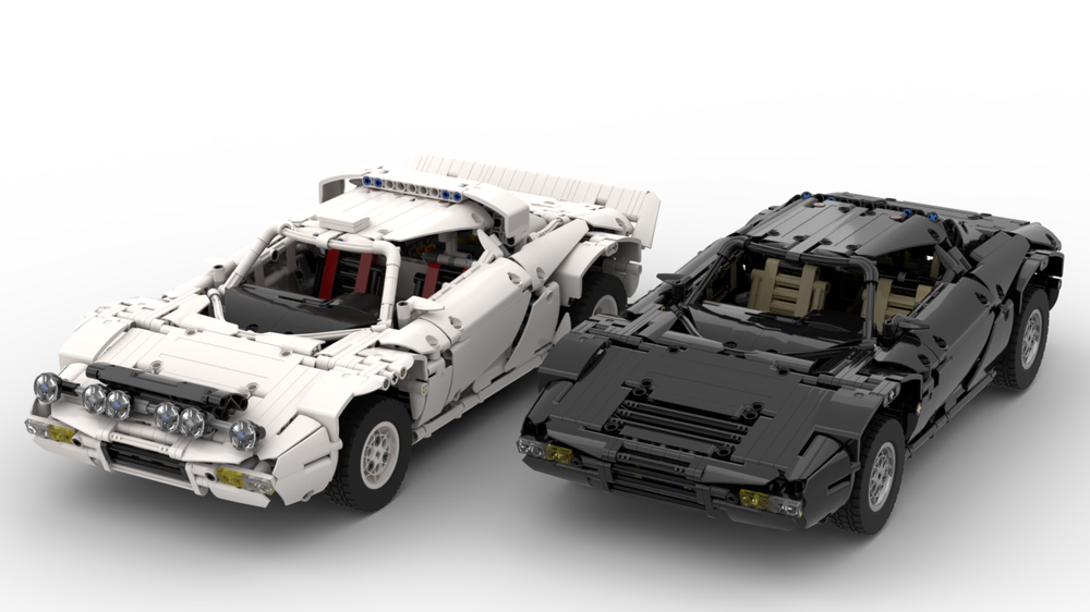 Lego Lancia Stratos HF Stradale + Group 4 Rally cars from 1974 special deal