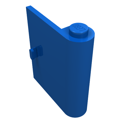Lego Door 1 x 3 x 3 Right / Blue