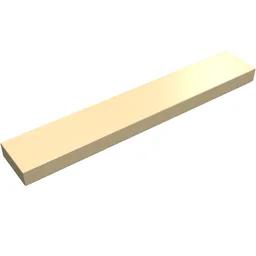 Tile 1 x 6 with Groove / Tan