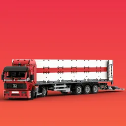 Mercedes-Benz SK 1748 and wing body trailer