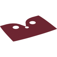 Lego Neckwear Cape, Serape [Shiny Spongy Stretchable Fabric] / Dark Red