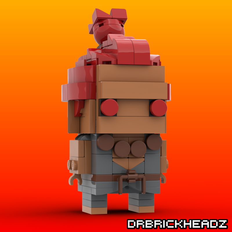 Lego Akuma (Street FIghter II) Custom Brickheadz