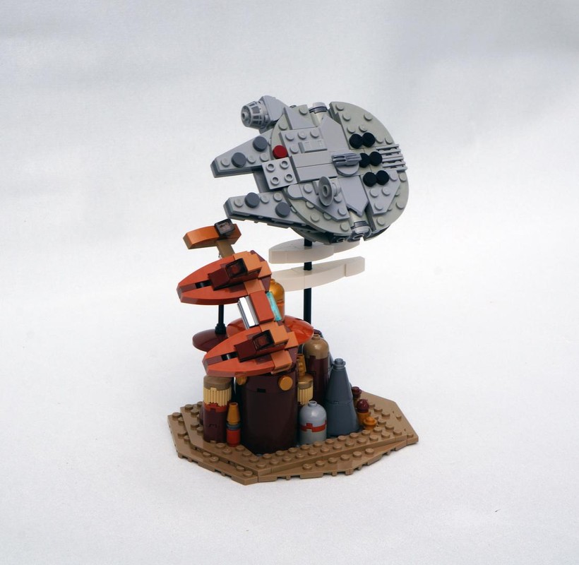 Lego Cloud City Microscale with forced perspective