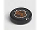 Sports Hockey Puck, Small (Wheel) with LEGO and NHL Logo Pattern (Stickers) - Set 3579