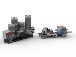 Clone Scout Speeder and Fuel Refinery
