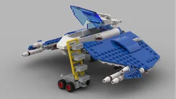 Classic space assault starfighter