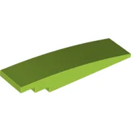 Brick Curved 8 x 2 No Studs / Lime