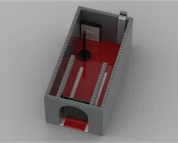 Fire Station With Arch Door