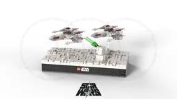 Micro Diorama : Battle of Yavin XW attack Desktop Version