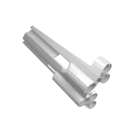 Technic Panel Fairing # 3 Large Long, Large Holes, Side A / White
