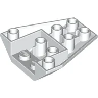 Brick Wedged, Sloped Inverted 4 x 4 Triple [4 Connections between Front Studs] / White