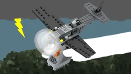 Bunny motorized propellor plane
