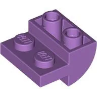 Brick Curved Inverted 2 x 2 with 1 x 2 Cutouts / Medium Lavender