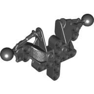 Large Figure Skeletal, Torso, Upper, with 2 Ball Joints (Toa Inika) / Black