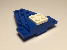 blue micro resurgent class destroyer with stand