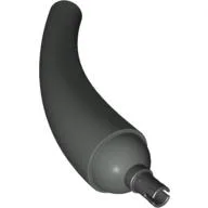 Animal / Creature Body Part, Tail / Neck, Base Section with Black Pin / Dark Gray