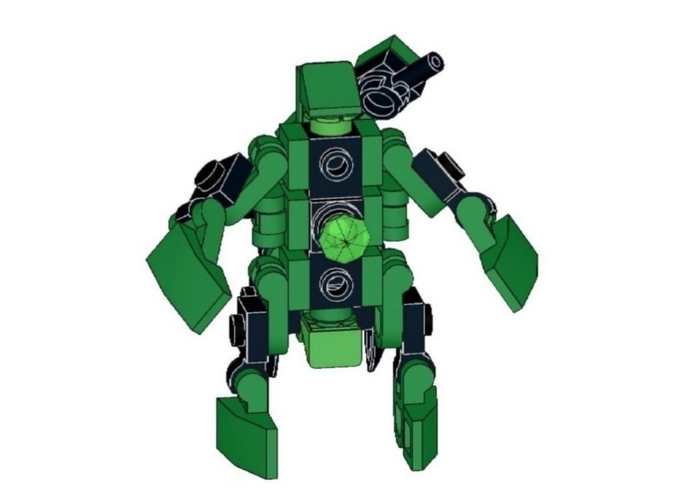 Lego Transformer: battle axe triple changer.