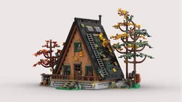 Modified A-Frame Cabin Roof