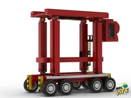 Straddle carrier shipping container