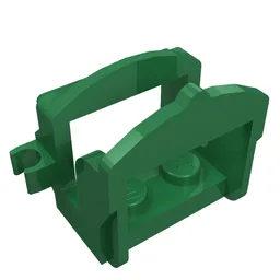 Animal / Creature Accessory, Saddle [Two Clips] / Green