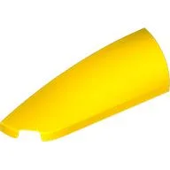 Brick Round, Curved Double 1 x 4 with Stud Notch Left / Yellow