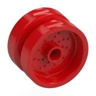 Wheel 18 x 12 with Pin Hole and Stud / Red