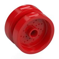Lego Wheel 18 x 12 with Pin Hole and Stud / Red
