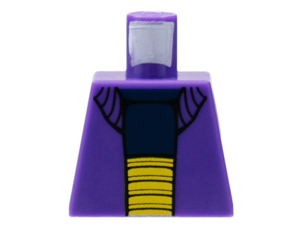 Lego Torso SW Sweater over Dark Blue Shirt and Large Yellow Belt Pattern