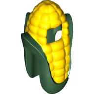Costume Corn Cob Suit with Dark Green Leaves Print / Dark Green