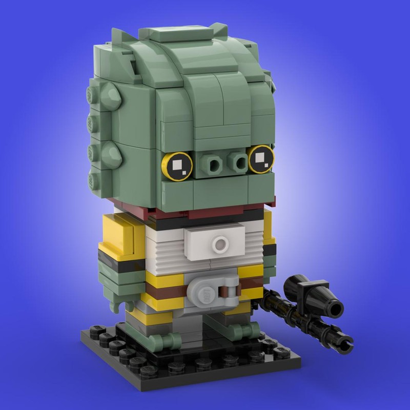 Lego Custom Bossk Bounty Hunter from The Empire Strikes Back MOC Brickheadz