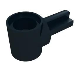 Technic Pin Connector Hub with 1 Axle / Black