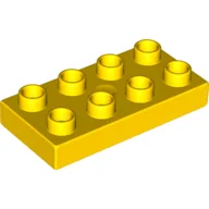 Duplo Plate 2 x 4 / Yellow